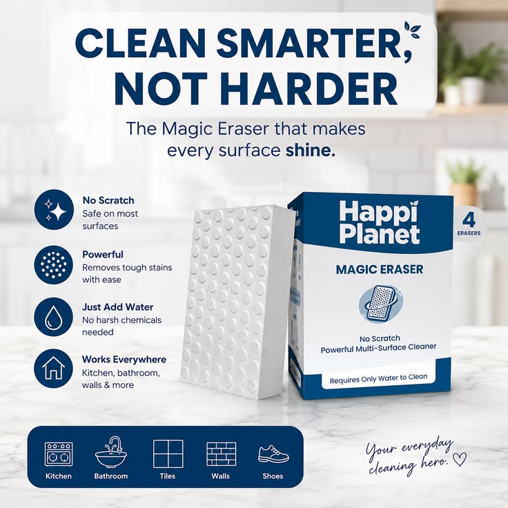 Happi planet magic eraser